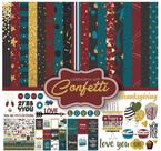 Kit de Papel Scrapbook Dupla Face Tema Confete de Festa 30x30cm, 16 Páginas Multicoloridas com Adesivos - Inkdotpot Kit de Papel Scrapbook Dupla Face Tema Confete de Festa 30x30cm, 16 Páginas Multicoloridas com Adesivos - Inkdotpot