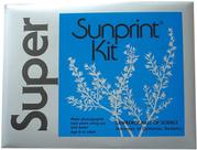 Kit de papel SunPrint Sunprint com 15 folhas e sobreposição de acrílico