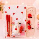 Kit de Papelaria Morango com Cereja Morangueja