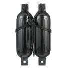 Kit de pára-choque com nervuras SEACHOICE 14x51 cm preto com linhas