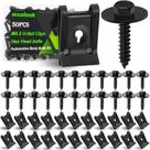 Kit de parafusos automotivos Body Fender mxuteuk M4.2 U-Nut Clips x50