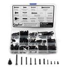 Kit de parafusos de guitarra SAPHUE, 201 unidades para guitarra Fender/Tele/Strat/Sq Kit de parafusos de guitarra SAPHUE, 201 unidades para guitarra Fender/Tele/Strat/Sq