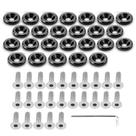 Kit de parafusos de lavagem Fender Bumper STETION 25 unidades M6x20mm (preto)