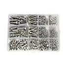 Kit De Parafusos E Porcas De Aço Inoxidável 240 Peças, Conjunto De Parafusos Hexagonais, Arruelas Kit De Parafusos E Porcas De Aço Inoxidável 240 Peças, Conjunto De Parafusos Hexagonais, Arruelas