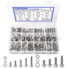 Kit de parafusos e porcas Hakkin 244 unidades M6-1,0 M8-1,25 304 SS Kit de parafusos e porcas Hakkin 244 unidades M6-1,0 M8-1,25 304 SS