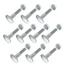 Kit de parafusos e porcas hexagonais de 1,25 cm para portas rolantes Todco Kit de parafusos e porcas hexagonais de 1,25 cm para portas rolantes Todco