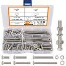 Kit de parafusos e porcas hexagonais Hakkin 144PCS 1/4-20 Kit de parafusos e porcas hexagonais Hakkin 144PCS 1/4-20