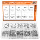 Kit de parafusos HELIFOUNER M2.5 x 4/6/8/10/12/16/20mm 304 inoxidável