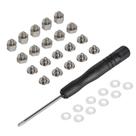 Kit de Parafusos M.2 SilverStone com 31 Peças e Chave de Fenda
