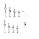 Kit de parafusos para estrutura de cama de bebê Lhazemu M6, parafusos hexagonais, 32 unidades