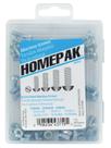 Kit de parafusos para máquinas de cabeça redonda HOMEPAK 41817, zincado
