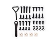 Kit de parafusos para matrículas Rightcar Solutions Ultimate Black
