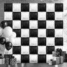 Kit de parede de balão NeusWonder 50 unidades preto/branco pérola 19"