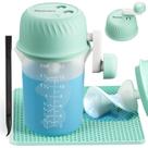 Kit de pás misturadoras de resinas de epóxi com manivela manual