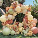 Kit de pastel Balloon Arch Partycus Dusty Rosa Amarelo Verde