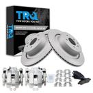 Kit de pastilhas de freio e rotor TRQ Rear compatível com INFINITI