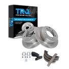 Kit de pastilhas de freio e rotor TRQ Rear Semimetálico Semimetálico