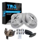 Kit de pastilhas de freio e rotor TRQ traseiro semimetálico para Subaru Kit de pastilhas de freio e rotor TRQ traseiro semimetálico para Subaru