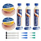 Kit de pavio de dessoldagem e fluxo de solda Essmetuin Kit de pavio de dessoldagem e fluxo de solda Essmetuin
