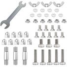 Kit de peças de reposição para aquecedor de pátio Mcvomv, suporte refletor, acessórios para aquecedor de pátio, formato redondo tipo guarda-sol, aquecedores de pátio tipo pirâmide, kit de fixação com parafusos e porcas