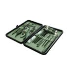 Kit De Pedicure Manicure Estojo Portátil Cortador Unha Alicates Pinça Tesoura Desencravador 18 Itens