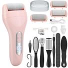 Kit de pedicure portátil elétrico Hoxida para remover calos rosa