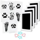 Kit de pegada manual para bebês e animais de estimação sem tinta, pacote com 4 unidades, MengNi