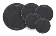 Kit de Peles Williams SoundLess Silent Mesh 22 bumbo, 10, 12, 16, 14 (caixa) estude em silêncio