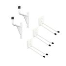 Kit de Pendurar 3 Suportes Cabo de Rodos e Vassoura + 2 Suportes Escadas - NV815 NV803 Kit de Pendurar 3 Suportes Cabo de Rodos e Vassoura + 2 Suportes Escadas - NV815 NV803