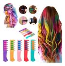 Kit de pente giz para cabelo infantil 5 cores tinta removível maquiagem artística toy fashion girl p