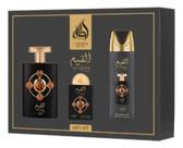 Kit De Perfume Árabe E Desodorante Corporal Lattafa Al Qiam Gift Set Eau De Parfum Unissex 3 Unidades