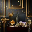 Kit de Persente Celebração Elegante Espumante Premium e Seleção Gourmet