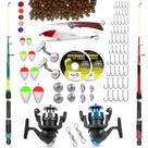 Kit De Pesca C/ 2 Varas Telescópicas 2 Molinetes + Acessórios (Ref. 11)