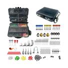 Kit De Pesca Com 187/263 Peças: Anzóis Jig, Chumbadas, Giradores, Conectores E Caixa De Iscas