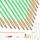 Kit de pesca com arame WXTOOLS Fiberglass 15 Rods 50 pés com acessórios Kit de pesca com arame WXTOOLS Fiberglass 15 Rods 50 pés com acessórios