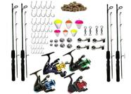 Kit De Pesca Completo Suporta 4 Vara 1,35m 4 Molinetes
