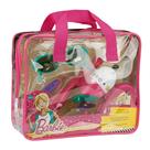 Kit de pesca Shakespeare Mattel Barbie, bolsa com bobina Kit de pesca Shakespeare Mattel Barbie, bolsa com bobina