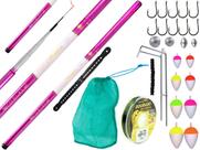 Kit de Pescaria C/ 1 Vara Telescópicas 22% Carbono (2,70m) + Acessórios (Ref. 152)