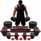 Kit de Peso Ajustavel 15 kg para Exercicios Fitness -