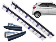 Kit de Pestanas Externas Traseiras + Molduras de Acabamento Ka Hatch Sedan 2014 a 2020 FORD ORIGINAL