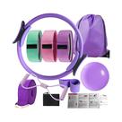 Kit De Pilates E Yoga Com 10 Peças: Cinto De Alongamento, Bola E Cinto De Resistência Equipamento