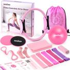 Kit de Pilates Leychves com aro de 12" e bola, faixas e acessórios