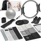 Kit de Pilates NANATI 18 peças com aro de 37 cm, bola e faixas Kit de Pilates NANATI 18 peças com aro de 37 cm, bola e faixas