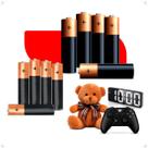 Kit De Pilhas AA Comum E Pilha AAA Palito 4/8/60 Unidades