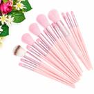 Kit de Pincéis de Maquiagem Profissional ROSA com 13pçs