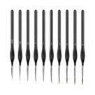 Kit De Pincéis Para Pintura Em Miniatura Com 10 Peças, Pincéis De Detalhe Fino Para Acrílico,