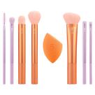 Kit de pincel e esponja de maquiagem Real Techniques Level Up 8 peças