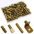 Kit de pinos de prateleira Cerpourt 104 unidades para prateleiras em tom de bronze