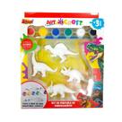 Kit de Pintura Art Craft Dinossauros 4 Pçs Mod 3 - Zoop Toys