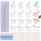 Kit de pintura BONNYCO Unicorn Party Favors com 16 conjuntos para crianças